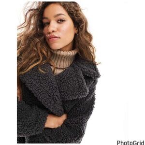 F21 Faux Fur Teddy Long Coat